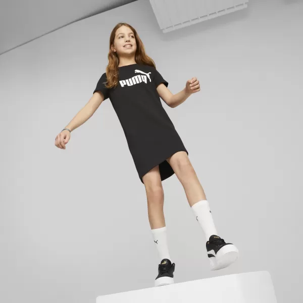  Dětské šaty PUMA ESS+ LOGO DRESS 673493_01 PUMA BLACK 