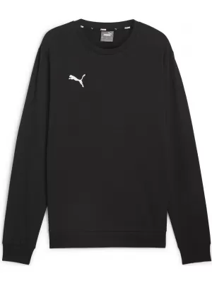 Pánská mikina PUMA TEAMGOAL CASUALS CREW NECK S 658592_03 PUMA BLACK/PUMA WHITE