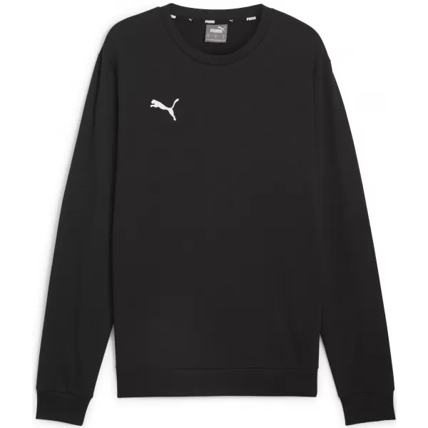  Pánská mikina PUMA TEAMGOAL CASUALS CREW NECK S 658592_03 PUMA BLACK/PUMA WHITE 
