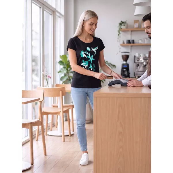  Dámské triko ALTISPORT ALW191122 ČERNOMODRÁ 