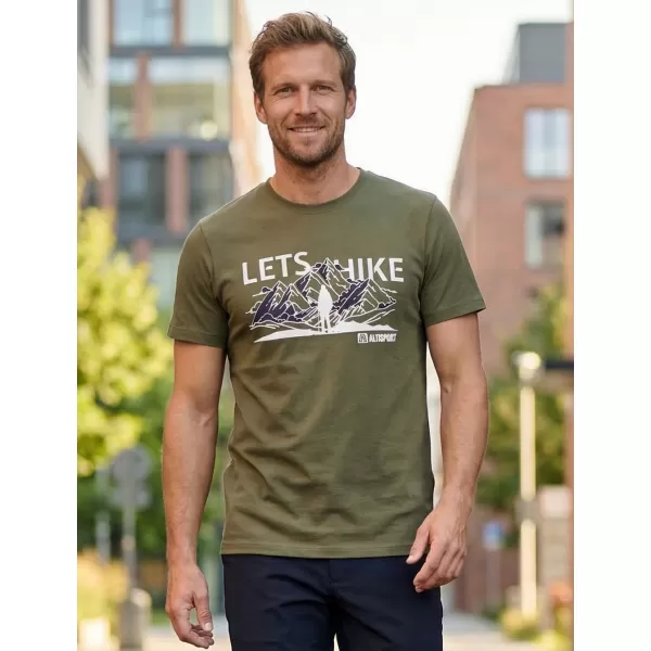  Pánské triko ALTISPORT ALM190129 KHAKI 