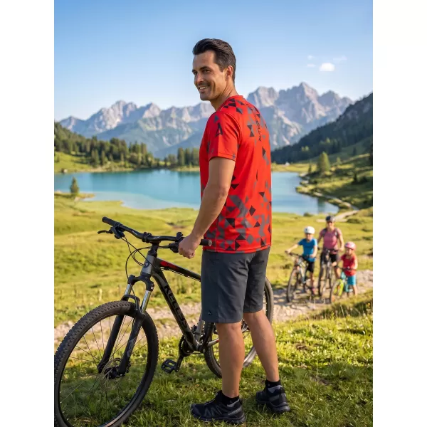  Pánské funkční triko premium ALTISPORT VOJ/ALM108TR01 ČERVENÁ 