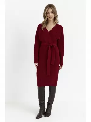 Dámské šaty MOE M810 MAROON