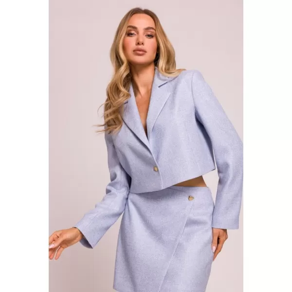  Dámské sako MOE M853 LIGHT BLUE 