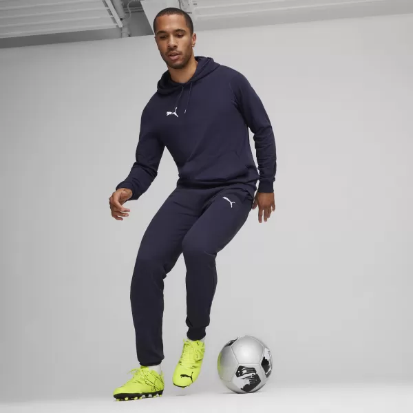  Pánské kalhoty PUMA TEAMGOAL CASUALS PANTS 658598_06 PUMA NAVY/PUMA WHITE 