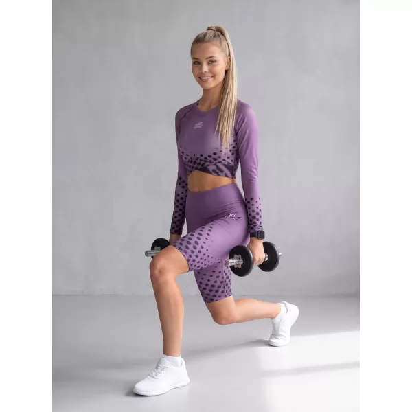  Dámské legíny nad kolena premium ALTISPORT VOJ/ALW109LEG02 FIALOVÁ 