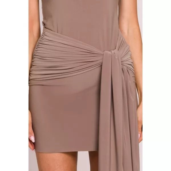  Dámské šaty MOE M841 BEIGE 