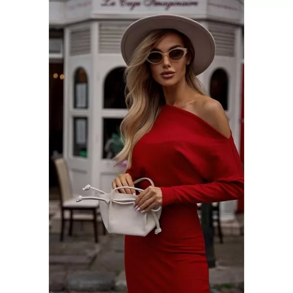  Dámské šaty MOE M818 RED 
