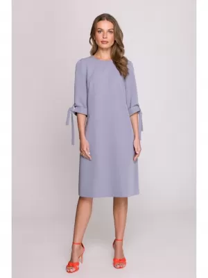 Dámské šaty STYLOVE S393 DOVE GREY