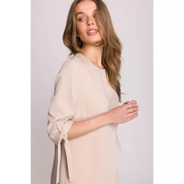  Dámské šaty STYLOVE S393 BEIGE 