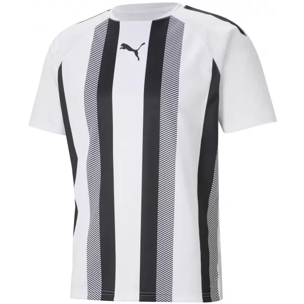  Pánské funkční triko PUMA TEAMLIGA STRIPED JERSEY 704920_04 PUMA WHITE/PUMA BLACK 