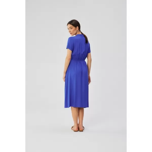  Dámské šaty STYLOVE S366 BLUE 