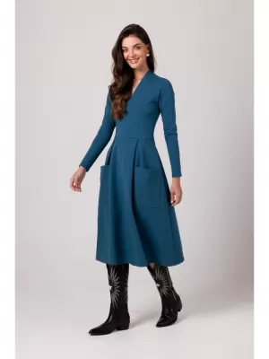 Dámské šaty BEWEAR B266 OCEAN BLUE