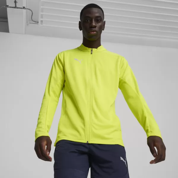  Pánská bunda PUMA TEAMFINAL TRAINING JACKET 658554_30 ELECTRIC LIME/PUMA SILVER 