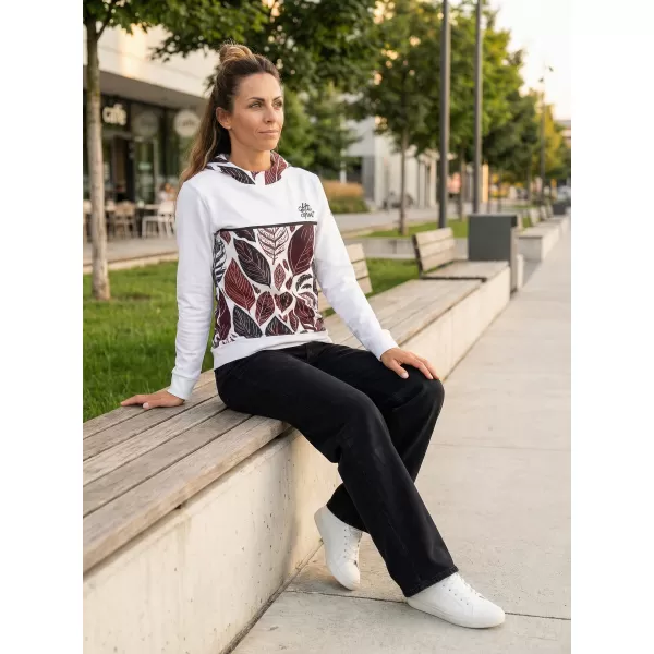  Dámská funkční mikina premium ALTISPORT VOJ/ALW061MI01 BÍLÁ/VÍNOVÁ 