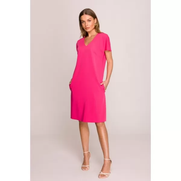  Dámské šaty STYLOVE S392 PINK 