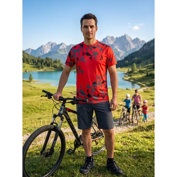  Pánské funkční triko premium ALTISPORT VOJ/ALM108TR01 ČERVENÁ 