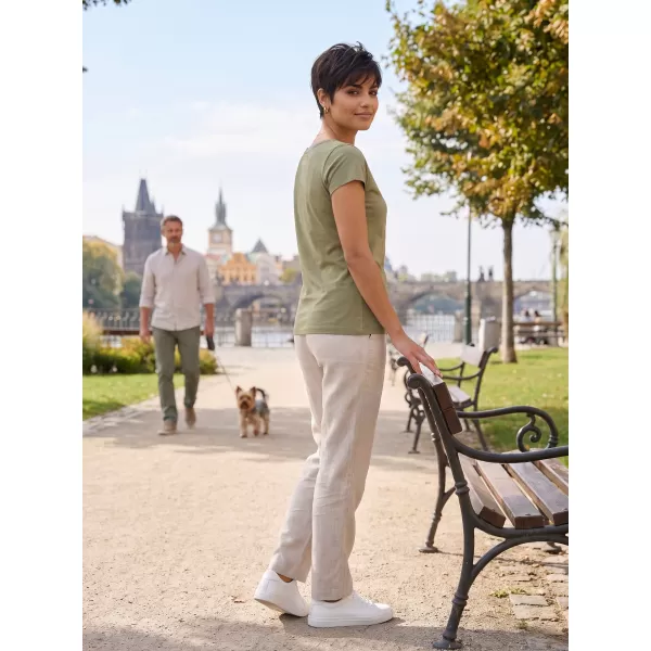  Dámské triko ALTISPORT ALW191122 KHAKI 