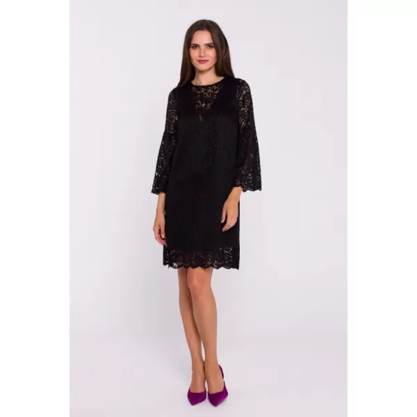  Dámské šaty STYLOVE S380 BLACK 