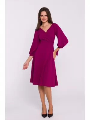 Dámské šaty STYLOVE S383 PLUM