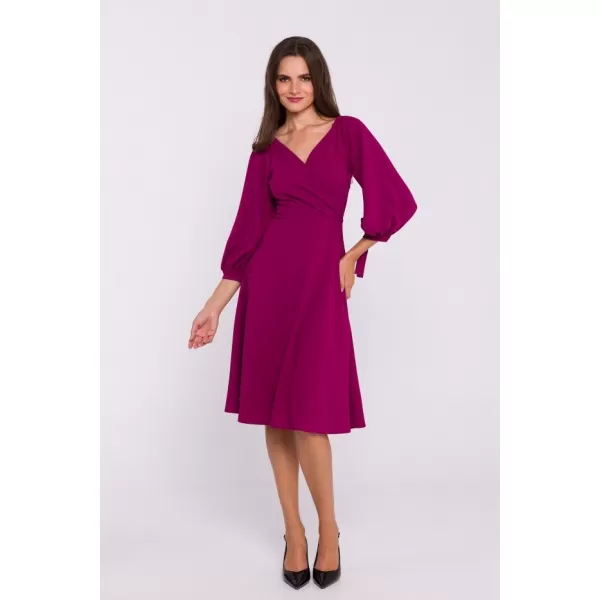  Dámské šaty STYLOVE S383 PLUM 