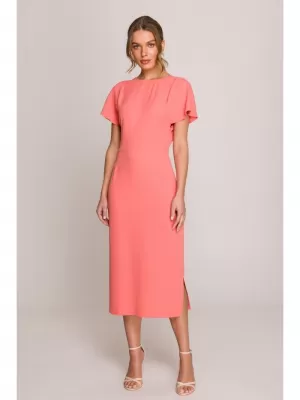 Dámské šaty STYLOVE S398 ORANGE