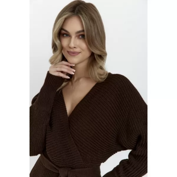  Dámské šaty MOE M810 BROWN 