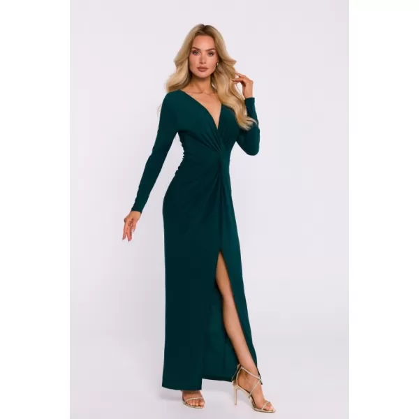  Dámské šaty MOE M840 BOTTLE GREEN 