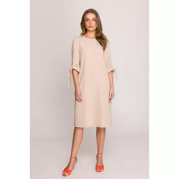  Dámské šaty STYLOVE S393 BEIGE 