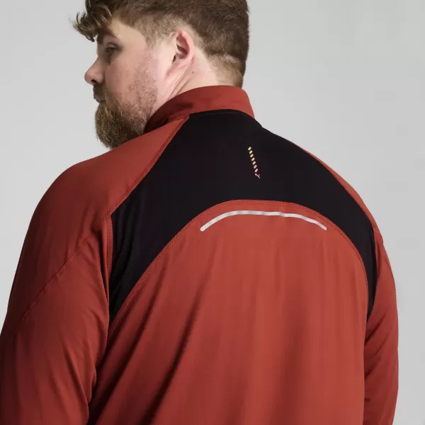  Pánské triko PUMA RUN CLOUDSPUN 1/4 ZIP 525781_63 MARS RED 