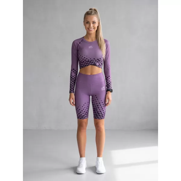 Dámské legíny nad kolena premium ALTISPORT VOJ/ALW109LEG02 FIALOVÁ 