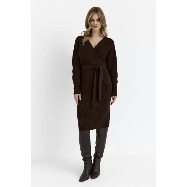  Dámské šaty MOE M810 BROWN 