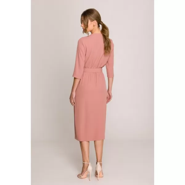  Dámské šaty STYLOVE S396 ROSE 