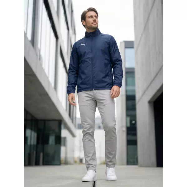  Pánská bunda PUMA TEAMGOAL ALL WEATHER JACKET 659038_06 PUMA NAVY/PUMA WHITE 