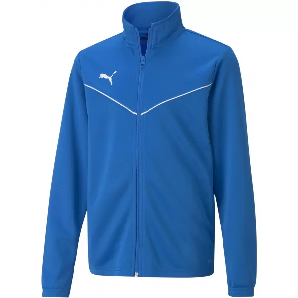  Dětská bunda PUMA TEAMRISE TRG POLY JACKET JR 657393_02 ELECTRIC BLUE LEMONADE 