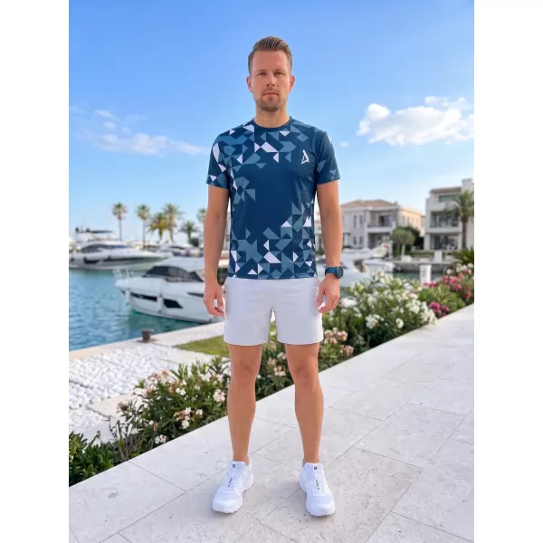  Pánské funkční triko premium ALTISPORT VOJ/ALM108TR01 NAVY-BÍLÁ 