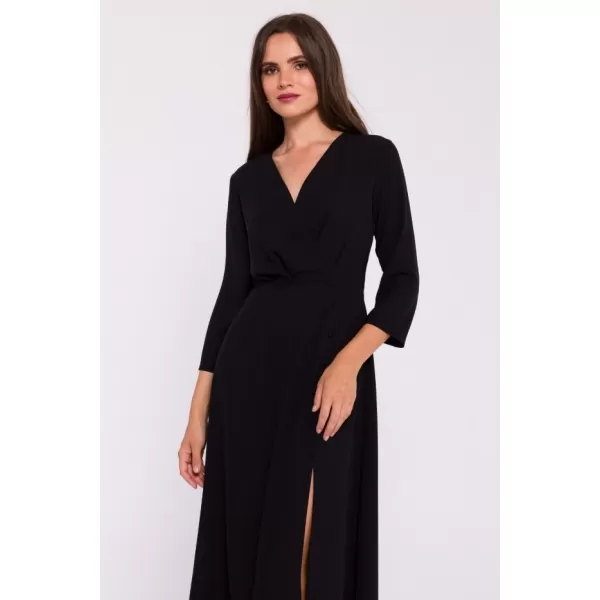  Dámské šaty STYLOVE S385 BLACK 