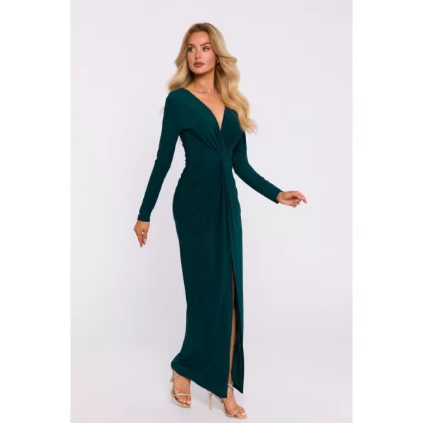  Dámské šaty MOE M840 BOTTLE GREEN 