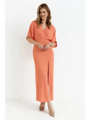 Dámské šaty MAKOVER K163 ORANGE