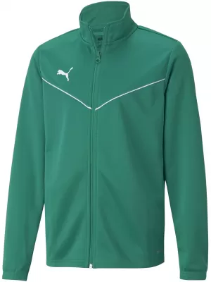 Dětská bunda PUMA TEAMRISE TRG POLY JACKET JR 657393_05 PEPPER GREEN/PUMA WHITE