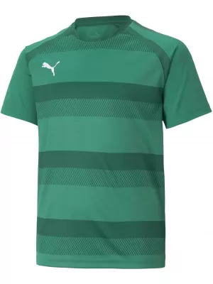 Dětské funkční triko PUMA TEAMVISION JERSEY JR 704928_05 PEPPERGREEN/POWERGREEN/WHITE