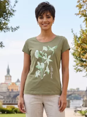 Dámské triko ALTISPORT ALW191122 KHAKI