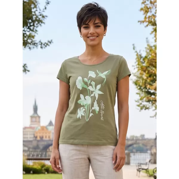  Dámské triko ALTISPORT ALW191122 KHAKI 