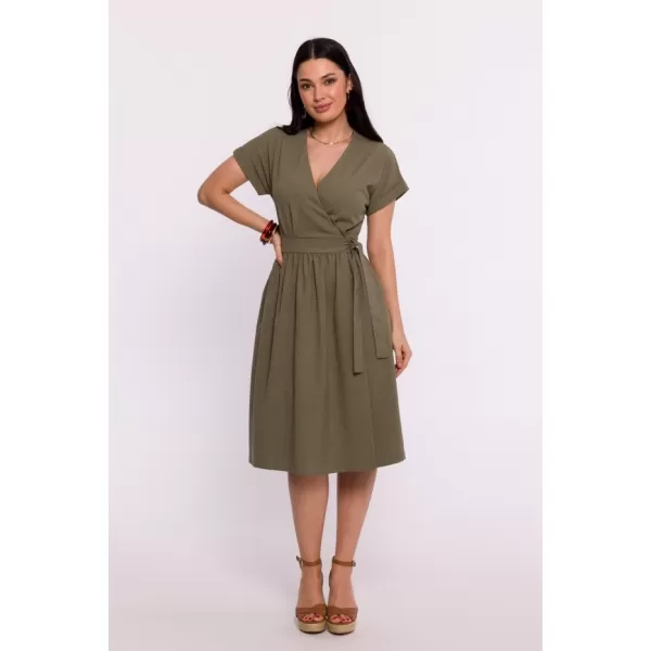 Dámské šaty BEWEAR B279 OLIVE GREEN 