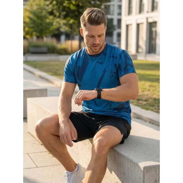  Pánské funkční triko premium ALTISPORT VOJ/ALM079TR01 MODRÁ 