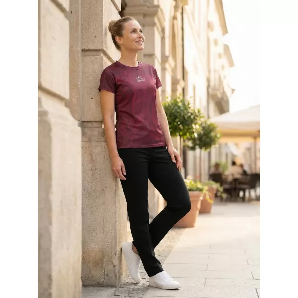  Dámské funkční triko premium ALTISPORT VOJ/ALW096TR01 VÍNOVÁ 