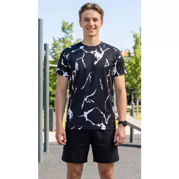  Pánské funkční triko premium ALTISPORT VOJ/ALM052TR01 ČERNÁ 