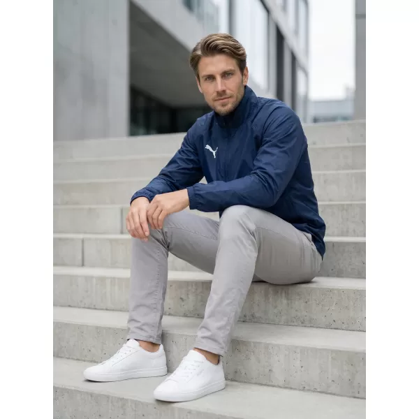  Pánská bunda PUMA TEAMGOAL ALL WEATHER JACKET 659038_06 PUMA NAVY/PUMA WHITE 