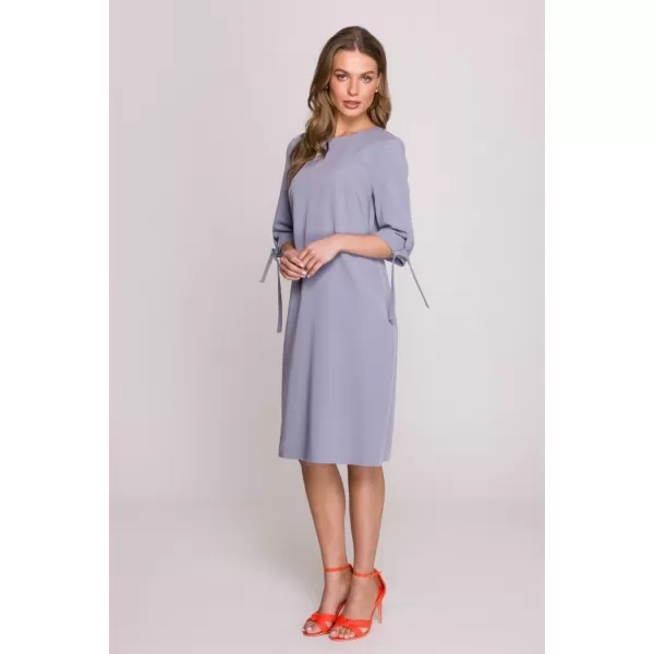  Dámské šaty STYLOVE S393 DOVE GREY 