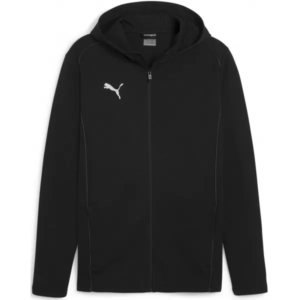  Pánská mikina PUMA TEAMFINAL CASUALS HOODED JKT 658528_03 PUMA BLACK/PUMA SILVER 